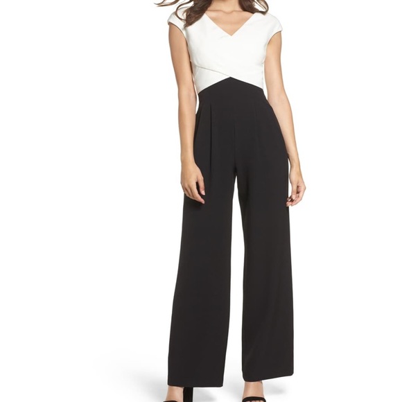 Eliza J Pants - Black & White Jumpsuit